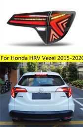 one pair all LED tail lamp For Honda Rear Fog Brake Turn Signal HRV Vezel 15-20 reversing lights car accessories