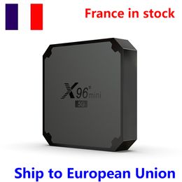 France in stock 10pcs X96 Mini 5G DUAL Wifi Smart TV Box Android 9.0 S905W4 Quad Core HD 1GB RAM 8GB ROM Android9.0 4K