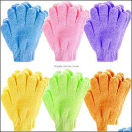 Moisturising Spa Skin Care Cloth Bath Glove Brushes Exfoliating Gloves Clothscrubber Face Body Bathes Mitten Exfoliatinggloves Yfa3127 Drop