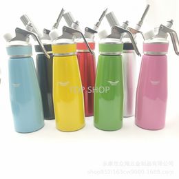 New 500ml Aluminum Cream Gun Fresh Cream Foamer Chargers Foam Whipped Dessert Cream Dispenser Whipper Cake Making Decorating Tool