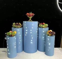 candy bars Canada - Metal Cylinder Pillar Stand Rack Wedding Cake Flower Crafts Decor Wedding Pedestal Columns for Mariage Party Event Supplies Candy Bar C0505