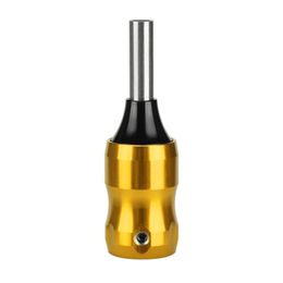 24mm diameter 2mm screw tattoo handle short gold five-claw electroplated Aluminium alloy ordinary needle 1pc