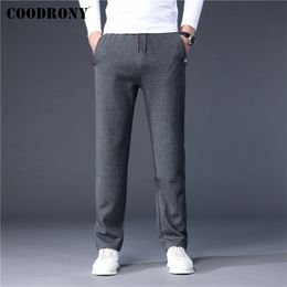 COODRONY Autumn Winter Streetwear Fashion Casual Sweatpants Men Clothing Soft Warm Cotton Pants Tracksuit Trousers Joggers C9023 220325