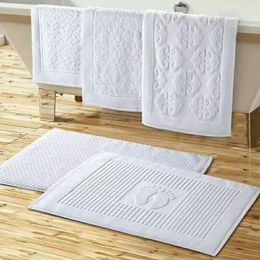 el bathroom mat foot stool towel custom Jacquard lettering cotton rug set s Y200407