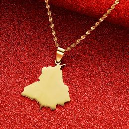 Pendant Necklaces Stainless Steel India Punjab State Map Neckalces JewelryPendant