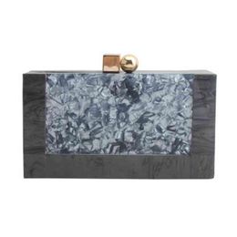 New Acrylic Stitching Clutch Chain Msenger Bag Banquet Drs Dinner Bag