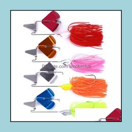 Baits Lures Fishing Sports Outdoors 4Color 22G/0.56Oz Lure Buzzbait Spinner Bait Surface Of The Water Noise Attraction Fatal High-Quality