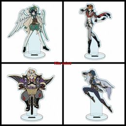 Keychains Anime Genshin Impact Tartaglia Venti Arataki Itto Kaeya Diy Stand Acrylic Figures Model Plate Desk Decor Fans Collection GiftsKeyc