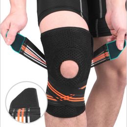 Elbow & Knee Pads Elastic Sport Pad Sleeve Compression Fitness Braces With 6 Spring Bars Breathable Kneepad