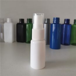 100pcs 15ml Spray Empty Bottles For Perfumes 15cc PET White Container With Sprayer Pump Fine Mist Spray Bottle