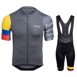 GO Rigo Go Colombia Men Cycling Jersey Team Bike Shirts Summer Short sleeve Clothing Cycles Shorts Sets Ciclismo Maillot 220624