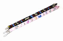 Factory Price 100 Piec Unicorn Anime Lanyard Keychain Neck Strap Key Camera ID Phone String Pendant Badge Party Gift Accessories Wholesale