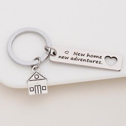 Keychains Home Adventures Memories Keychain Housewarming Gift For Homeowners Keyring Moving In Together First Key ChainKeychains