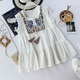 White Cotton Tunic Tops Online Shopping 