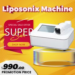 LIPOSONIX Beauty machine HIFU fast slimming !!! hi fu lipo sonix body contouring shaping skin tightening device with 2 cartridges