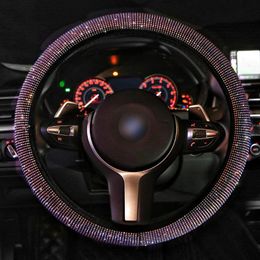 Steering Wheel Covers 1Pc Cover Pretty Shiny Car Accessories Crystal For WheelSteering