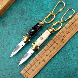 New American Italian Style Automatic Knife Single Action Outdoor Tactical EDC Tool Pocket Survival Quick Polish Automatic Knife BM 3400 4300 UT85 UT88 C07