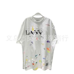 Shirts Gallerysdepts Designer Branded Summer Co Fashion Hand Painted T-shirt Short Sleeve Men's and Women's