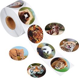 Gift Wrap 50-500 Pcs Reward Stickers Children Inspirational Wildlife Scrapbook Party Stationery Decor Label Student TeachersGift
