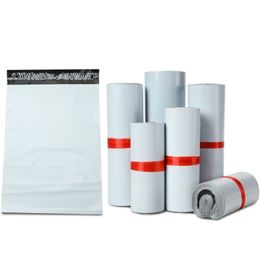 100pcs white Plastic Mailer lope Self Sealing Waterproof Postal Storage Bag plastic mailing bag Y200709