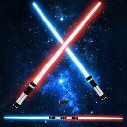 2Pcs Lightsaber Toys For Children Sabre Oyuncak Luminous Jedi Sabre Laser Sword Light Up Flashing Lightstick Gift Laser Sword 220630