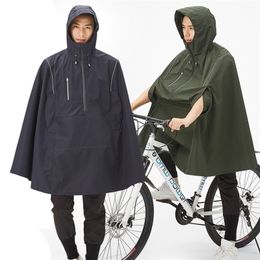 QIAN Impermeable Raincoats WomenMen Bicycle Rain Cover Multi Rain Gear Reflective Design Cycling Climbing Hiking Tour Rain Coat 201202