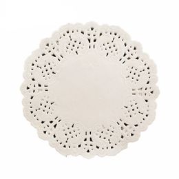 White Paper Doilies Mats Disposable Lace Placemats for Desserts Treats Cake Weddings Baby Showers Table Decor KDJK2205