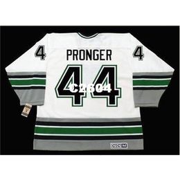 Chen37 Men #44 CHRIS PRONGER Whalers 1993 CCM Vintage RETRO Home Hockey Jersey or custom any name or number retro Jersey