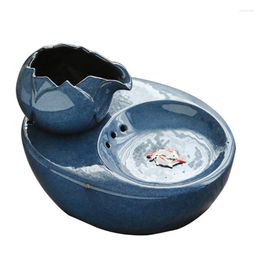 Cat Ceramic Water Fountain Pet Drinking Dog Automatic 2022 Dispenser Basin Bowls & Feeders