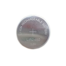 3.6V Battery LIR2450 Rechargeable Lithium ion Button Cell Battery Super Power Sealed Tray Packing