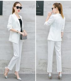 Fashion One Button Mother of the Bride Suits dress Slim Fit Women Ladies Evening Party Tuxedos Formal Wear For Wedding Jacket Pants 007