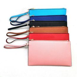 Designers Kids Handbags Purse PU Zipper envelope bag Fashion Luxurys Girls Portable Solid Colors Wallets Crsoobody Pack Party Leather messenger bags Clutch