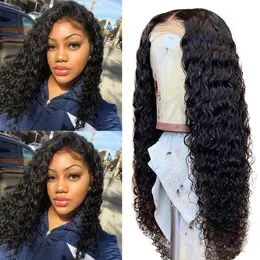 styled wigs UK - 26 Inch Black Female Long Water Wave Curly Hair African Style Wig Cosplay Lady Synthetic Natural Fiber Hand-woven