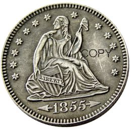 US 1855-P-S-O Seated Liberty Quater Dollar Craft Silver Plated Copy Coins metal dies manufacturing factory Price