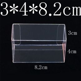 82*40*30mm PVC Clear MATCHBOX TOMY Toy Car Model 1/64 TOMICA Wheels Dust Proof Display Protection Box 100PCS 220420
