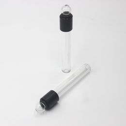4 inch Glass Blunt Scientific Glass Hand Pipe Mini Hookahs for Smoking Reusable Steamroller Bongs