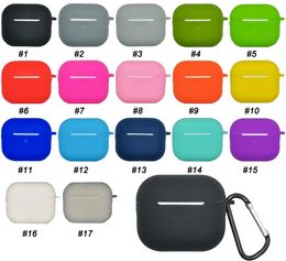 Slim Protective Silicone Case with Keychain Compatible with Apple AirPods 1 2 Pro 3