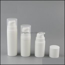 Packing Bottles Office School Business Industrial 5Ml 10Ml 15Ml White Airless Lotion Pump Bottle Mini Sample And Test Container Cosmetic P