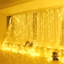 3x13x3m LED Garland Curtain Waterfall Lights Christmas Decorations for Home Led String Lights Christmas Lights Navidad Year 201130