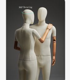 Nice Style Flexible Full Body Mannequin Female&Male Fabric Cover Model Customized Factory