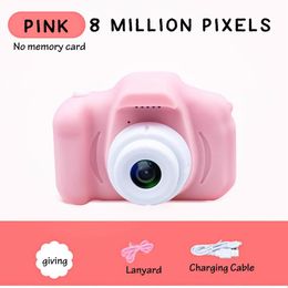 2019 Xmas for Kids Camera Bambini Mini fotocamera digitale Cute Cartoon Cam 13MP 8MP Fotocamera SLR Giocattoli per regalo di compleanno 2 pollici Scr269l