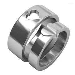 Wedding Rings Plain Ring Titanium Steel Fashion Couple Heart-shaped Men Women Couples Wynn22