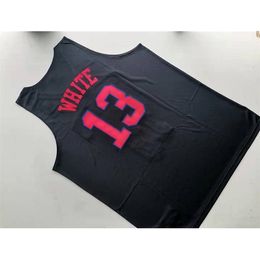 Chen37 Custom Basketball Jersey Men Youth women SMU Mustangs Chas Schavrda White 13 Size S-2XL or any name and number jerseys