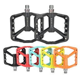 cycle pedal UK - Nylon MTB Bicycle Pedal Mountain Flatform Widen Road BMX Bike Pedals 9 16" DU Bearing Cycle Accessories
