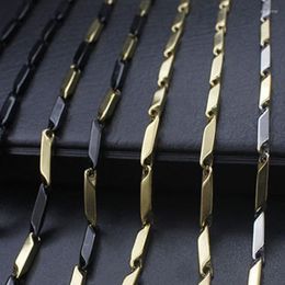 Chains Fashion Necklace Mens Stainless Steel Hip Hop Rock Gold Chain Jewelry For Neck Long Silver WholesaleChains Sidn22