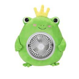 -Summer New Personalità Piccolo fan Frog Droll Bambola Doll Ventola elettrica Ventola da tavolo portatile