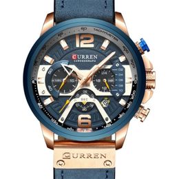 DIDUN watch Men Top Brand Luxury Quartz Watch Analogue Leather Sports Watches Men's Army Military Watch 30m Waterproof Wristwatch T200409