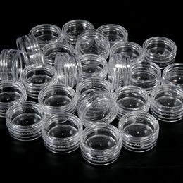 5g Probe Clear Creme Jar Mini Kosmetikflaschen Behälter Transparent Topf für Nagelkünste klein im Angebot