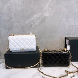 Роскошные дизайнерские сумки моды Totes Женские классические личи с двойным золото.