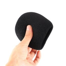 microphone windshield UK - Black Replacement Handheld Microphone Mic Grill Windshield Wind Shield Sponge Foam Cover For Condenser Recording BM 800291g
